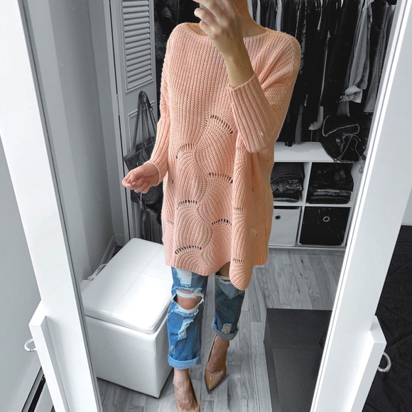 LAST 1 ✨Rose Cable Knit Wide Neck Sweater - Picture 2 of 4